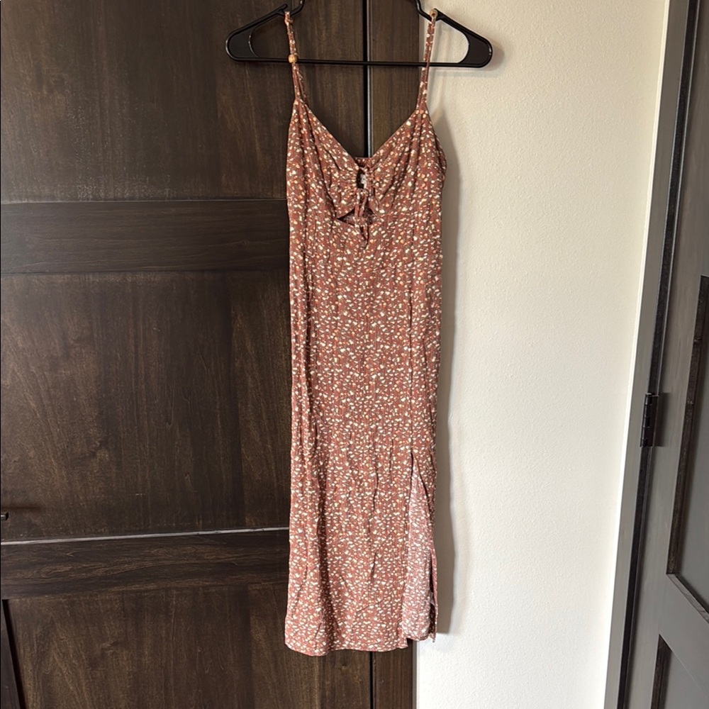 Aeropostale Slip Midi Dress Spaghetti Strap
